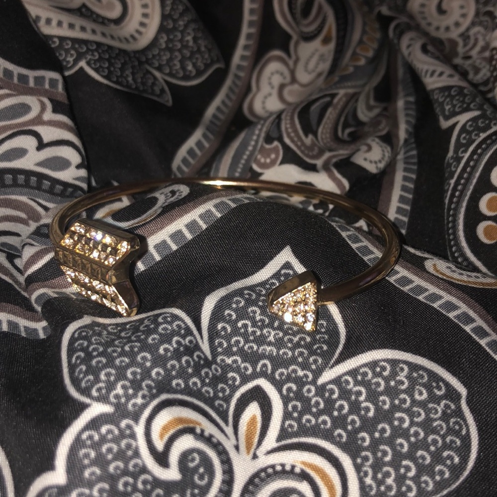 Gold Colored Faux Diamond Bracelet